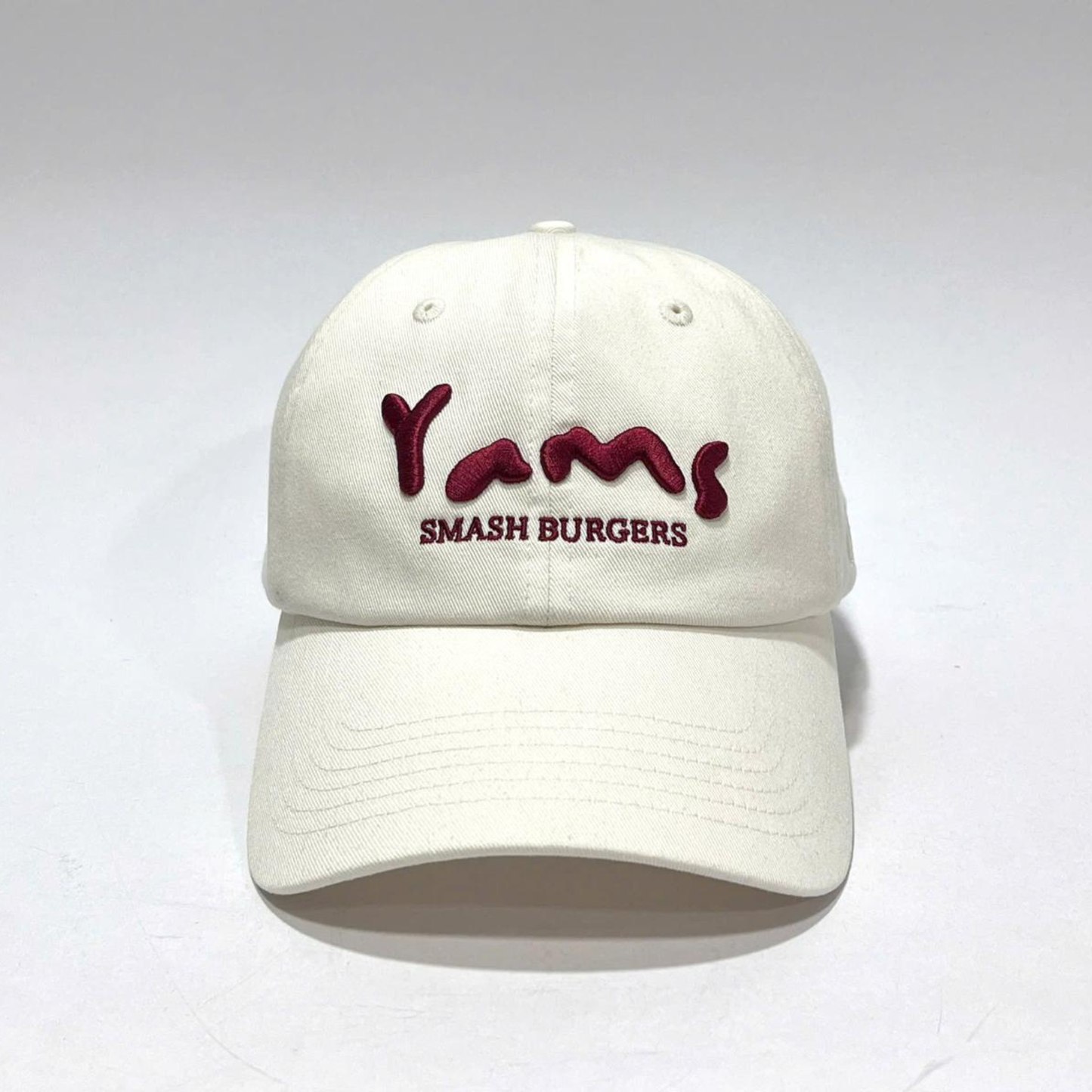 Casquette YAMS Smash Burgers Off-White - Logo Brodé