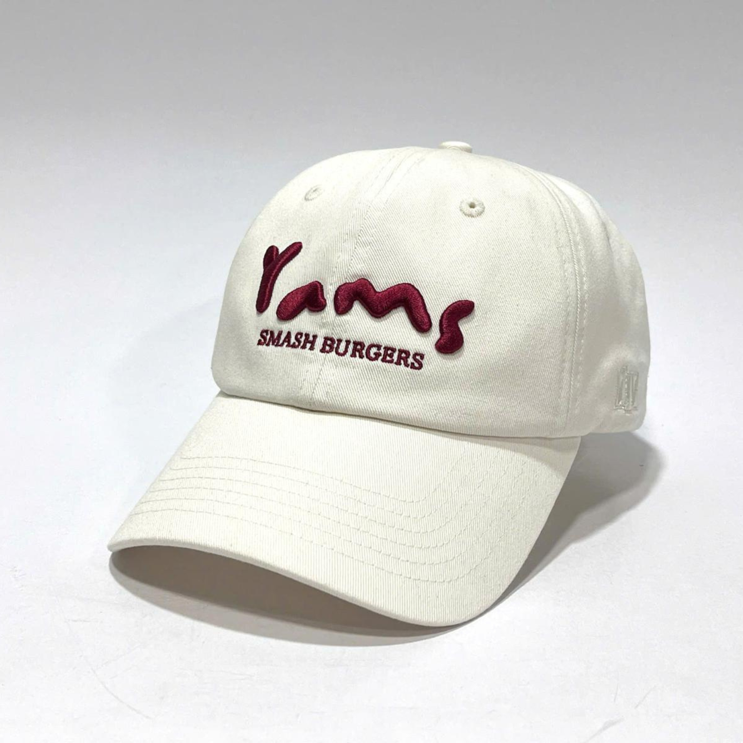 Casquette YAMS Smash Burgers Off-White - Logo Brodé